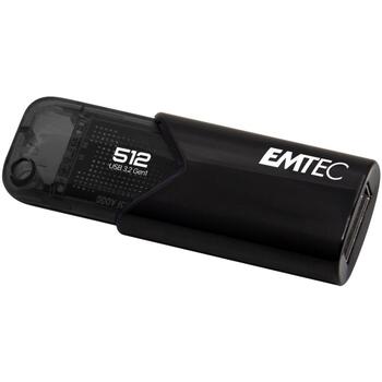 Emtec Click Easy B110 ECMMD512GB113, 512GB, 20Mb/s чтение, 10Mb/s запись, USB 3.2 Type-A, пластик, черный (ECMMD512GB113)