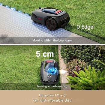 MOVA LiDAX Ultra 1600 robotizēts zāles pļāvējs bez vada 1600m² LiDAR navigācija MXXM5100 Pelēks (MXXM5100)