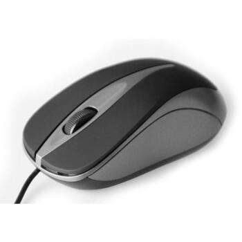 Media-Tech Мышь MT1091T, 800 CPI, 3 кнопки, USB, оптический сенсор, универсальная, титановый цвет (MT1091T)