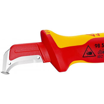 Нож для снятия изоляции проводов VDE, 1000В 9855 KNIPEX (98 55)