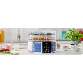 Zelmer ZFD1005 72504795P, 520W, 4 paplātes, 10kg, taimeris 1-48h, 70°C, digitālā vadība (72504795P)