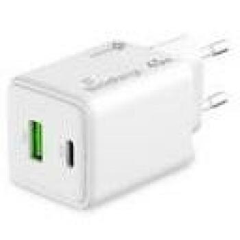 Mediarange Зарядное устройство MRMA113-2 45W, 1x USB-C, 1x USB-A, 100-240V, 20V, Быстрая зарядка, Корпус класса V0 (MRMA113-2)