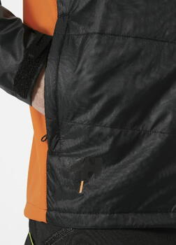 Helly Hansen рабочая куртка Kensington Insulated 73233_992-S, S, черный/оранжевый, softshell, молния YKK, светоотражающие детали (73233_992-S)
