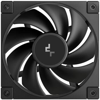 Deepcool Datora ventilators FD12 R-FD12-BKNPN1-G, 120mm, 64.2 cfm, 27.6 dBA, PWM atbalsts, gumijas spilventiņi (R-FD12-BKNPN1-G)