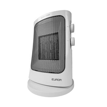 Keramikas ventilatora tipa sildītājs telpai un kempingam ar termostatu un aizsardzību 1500W līdz 60m³ grīdas Safe Camp 1500 Eurom (342109)
