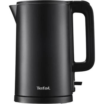 Tefal Чайник KO1408E0, 1500 Вт, 1.5 Л, Нержавеющая сталь/пластик, 360° поворотная база, Черный (KO1408E0)