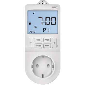 Emos Двухв одном термостат P5660SH, цифровой, 3 680 W, 24 таймера, температура 5°C-40°C, защита от детей, подсвечиваемый дисплей (P5660SH)