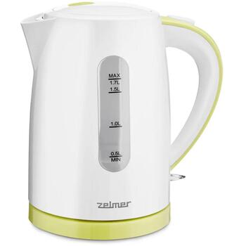 Zelmer Чайник ZCK7616L 71504665P, 2200W, 1.7l, скрытый нагревательный элемент, автоматическое отключение, индикатор уровня воды (71504665P)