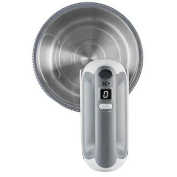 Zelmer ZHM2659 ручной миксер, 70305529P, 1400 Вт, 3.8 л, 5 скоростей, 2 крюка для теста, 2 венчика, стальная чаша, подставка (70305529P)