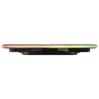 Trust охлаждающая подставка GXT 1126 200mm вентилятор, 5 цветовых режимов, высота до 210mm, металлическая сетка, до 17.3
