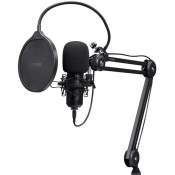 Trust Микрофон GXT 270 Emita II 25770, USB, 2.5 м, Черный, Конденсаторный, Металлический корпус, 1 капсула (25770)