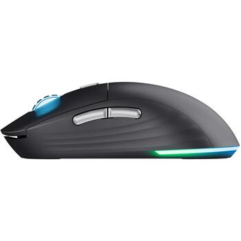 Trust USB оптическая мышь GXT 926 Redex II 25126, 10000 DPI, 6 кнопок, RGB подсветка, беспроводная, аккумулятор (25126)