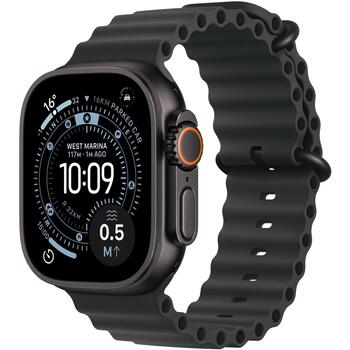 Apple Умные часы Ultra 3 MF0J4ET/A, 49mm, 64GB, GPS, LTPO OLED всегда включенный дисплей, черный титан, 5G, аккумулятор до 42ч (MF0J4ET/A)