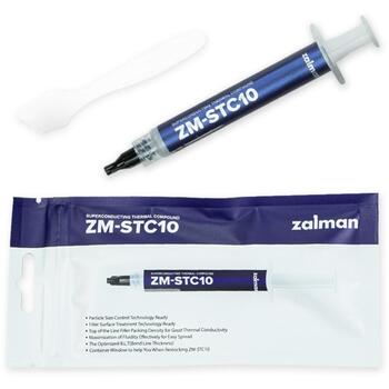 Zalman Термопаста ZM-STC10, 11,5W/mK, 2g, серая, 2,9g/㎤, -40~200°C, 300 Pa.s (ZM-STC10)