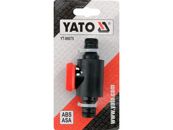 Yato vārsta savienotājs YT-89075, 1/2 collas, ABS, ASA, ātrsavienojums, vārsts, ūdens plūsmas regulēšana (YT-89075)