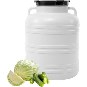 Browin бочка 360160, 60L, 40см, 40см, 55см, 1.72кг, 20см, белый цвет, ручки, HDPE пластик (360160)