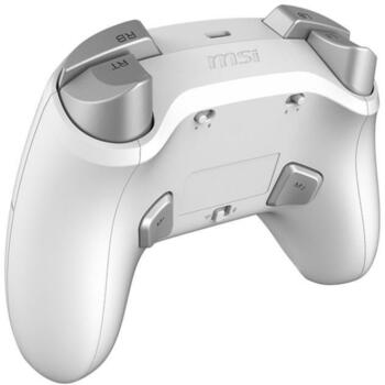 Msi игровой контроллер FORCE GC300 W WHITE, 2.4 GHz, USB 2.0, 20 ч работы от аккумулятора, 230 г, белый, Bluetooth, силовой кабель (FORCE GC300 W WHITE)