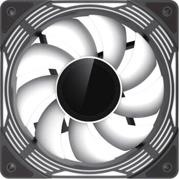 Gamemax Korpusa ventilators KF300 BK, 120mm, 44.35 cfm, 800-1600 rpm, PWM atbalsts, ARGB ventilators (KF300 BK)