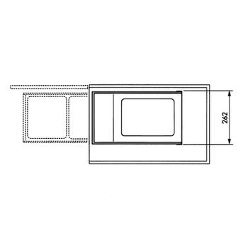 Hailo Multi-Box duo L 033659001, 2x14L, 50,5-90x44,8x26,2см, встраиваемый, выдвижной, белый (033659001)