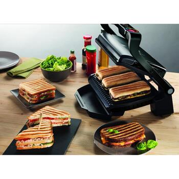 Tefal Elektriskais grils GC714834, 2000 W, melns, 600 cm2, 6 gatavošanas programmas, automātiska temperatūras kontrole (GC714834)