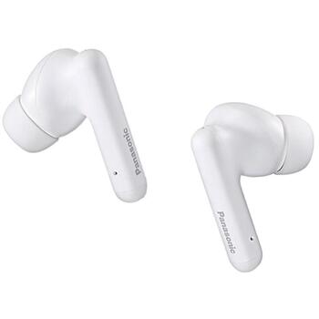 Panasonic RZ-B110WDE-W bezvadu austiņas, TWS, Bluetooth 5.3, 10 mm, 26 h, IPX4, USB-C, balta (RZ-B110WDE-W)
