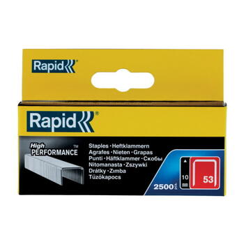 Rapid Скобы 11858825, 2500 шт, 11,4x0,75мм, оцинкованные, сталь, картонная коробка (11858825)