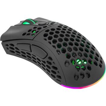 White Shark Premium Line Pele SHURIKEN, 19000 DPI, 6D pogas, 1000 Hz, RGB apgaismojums, USB 2.0, 1,8 m kabelis (SHURIKEN)