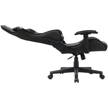Spēļu krēsls ar auduma apdari 2D regulējami roku balsti 90°–180° atzveltne galvas un jostas spilveni Class-4 gāzes pacēlājs līdz 150 kg Crest FCH01 Pelēks CNS-FCH01 CANYON (CNS-FCH01)