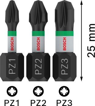 PRO Impact PZ skrūvgriežu uzgaļi, izturīgi un augsta griezes momenta, 2608522471 BOSCH (2608522471)