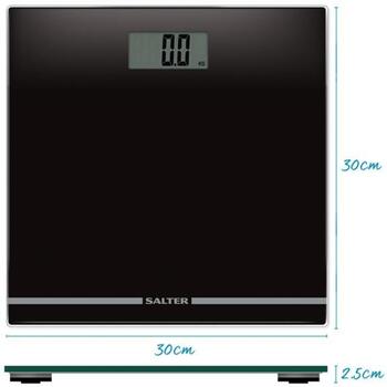 Salter Большие дисплейные стеклянные электрические весы 9205 BHCFEU12, 180кг, CR2032, ЖК-дисплей (9205 BHCFEU12)