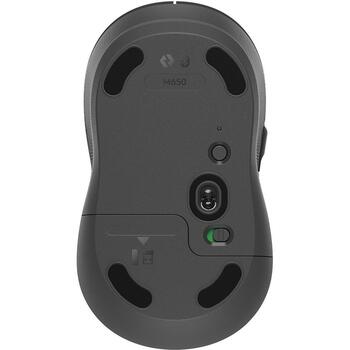 Logitech USB datorpele Signature M650 910-006253, 4000 DPI, 5 pogas, Bluetooth, akumulators AA, grafīta krāsa (910-006253)