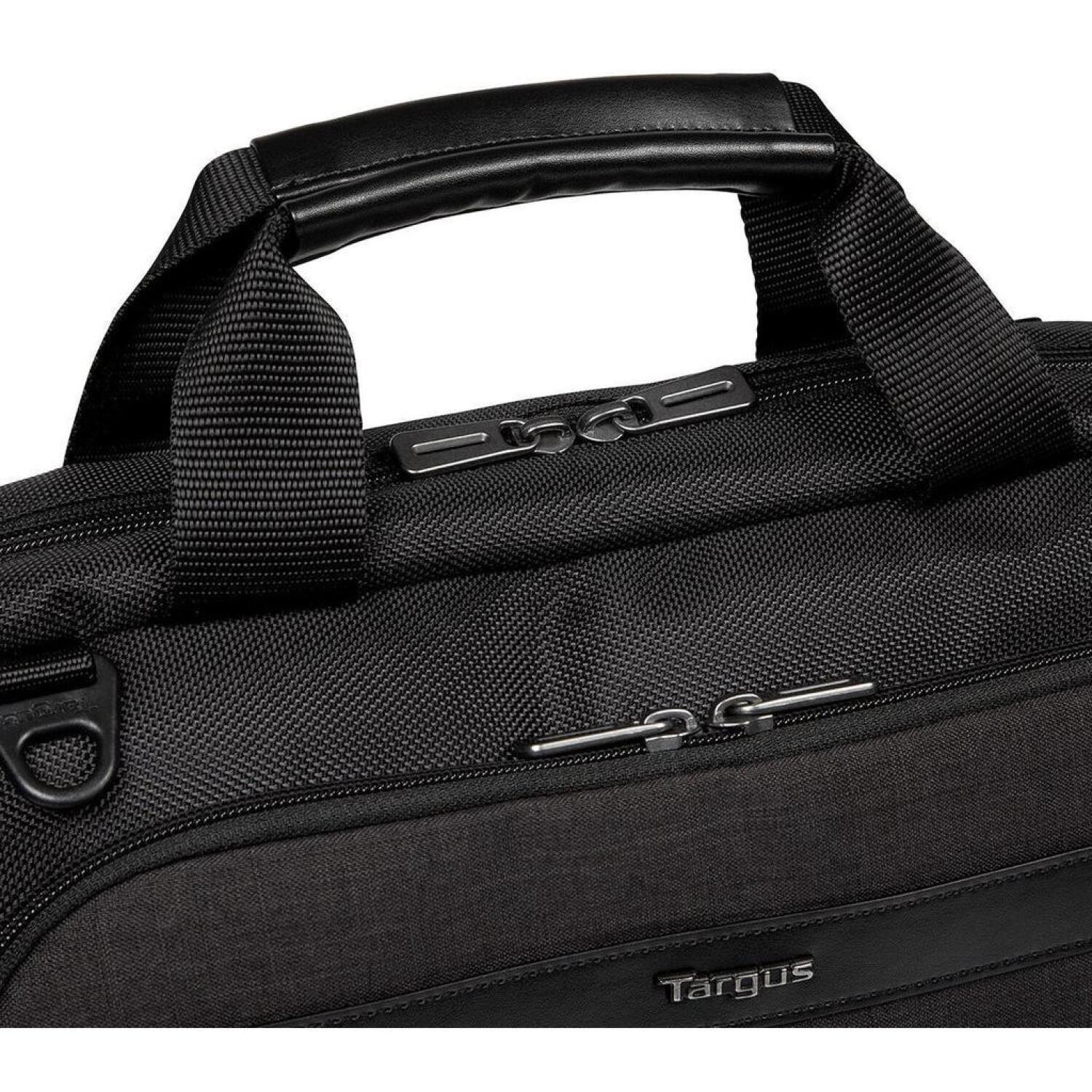 Targus Чехол для ноутбука CitySmart Slimline Topload TBT913GL, 14 дюймов, 35.6 см, черный серый, полиэстер, полипропилен, ручка (TBT913GL)