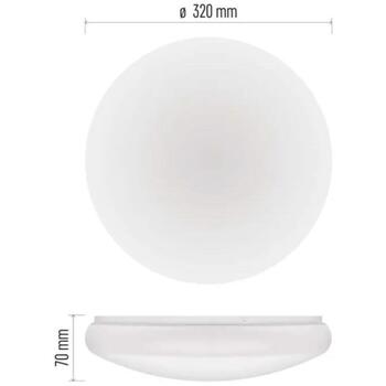 Emos LED потолочный светильник TIVI ZM3406, 8,6W, 1440lm, IP44, нейтральный белый, круглый, сталь, 4000K, 120°, 50/60Hz (ZM3406)