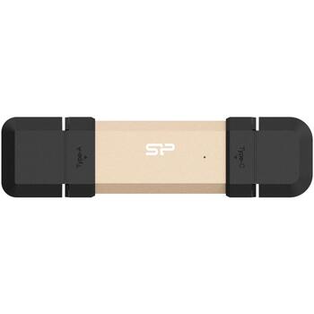 Silicon Power DS72 USB флеш-накопитель SP500GBUC3S72VPG, 500 ГБ, 1050 МБ/с, USB Type-A / Type-C, 0-70 °C, 256-bit AES (SP500GBUC3S72VPG)