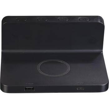 Denver Galda pulkstenis ECQ-103MK2 111131300070, melna, USB Type-C, digitālā ciparnīca, modinātājs (111131300070)