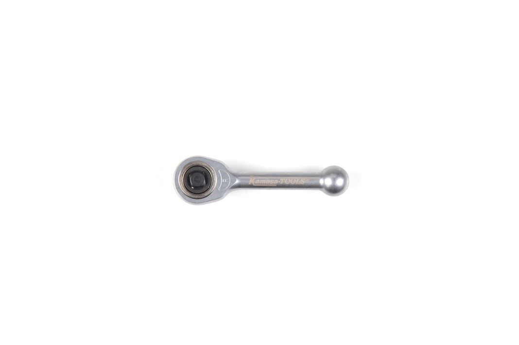 Sprūdatslēga īsā 1/4' bez pārnesumiem, K4105, KAMASA TOOLS, 77 mm, hromēta apdare (K4105)