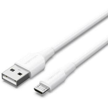 Vention USB 2.0 на Micro-B кабель 1м белый CTIWF 2A, 480Mbps, 10мм усиленный конец (CTIWF)