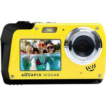 Easypix Aquapix W3048-Y Edge 10076, 13МП CMOS, 4K, 3м водонепроницаемый, 16x зум, двойной экран, WiFi (10076)