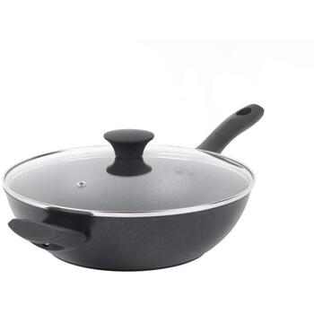 Salter Vokpanna BW09329AR, 28cm, 7.8cm, alumīnijs, mīksts rokturis, vāks, saderīga ar indukciju (BW09329AR)