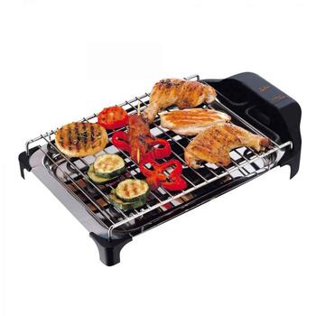 Jata электрический гриль BQ101R, 2400 W, 34 x 24 см, 2 уровня, нержавеющая сталь, легко чистится (BQ101R)