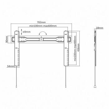 Sbox PLB-5746F фиксированный кронштейн для ТВ, 37