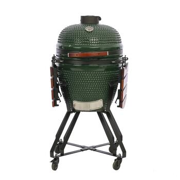 Grils Kamado keramikas ogļu 21″ ar piederumiem Kamado Classic 21″ Ø 55 cm keramikas korpuss divu zonu gatavošana TBG21GREEN-01 Zaļa TunaBone (TBG21GREEN-01)