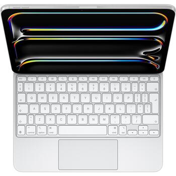 Apple Magic Keyboard для iPad Pro 11 дюймов (M4) MWR03S/A, белый, USB-C, 14 функциональных клавиш, тактильный трекпад (MWR03S/A)
