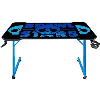 Subsonic Игровой стол SA5706-BS1, 750mm, 1200x600mm, сталь, PVC, черный/синий, регулировка высоты (SA5706-BS1)