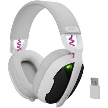 Fury беспроводные наушники Fukiya F6 NFU-2337, 40мм, 20-20000Гц, 40ч, Bluetooth 5.4, USB Type C, ENC микрофон, белые (NFU-2337)