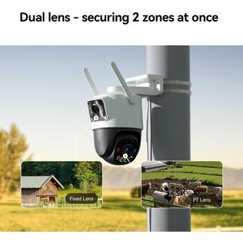 Imou Cruiser Dual 2C 4G IP поворотная камера видеонаблюдения 6MP 3+3MP dual lens IR 30m AI IPC-S7XCP-6M1TED белая (IPC-S7XCP-6M1TED)