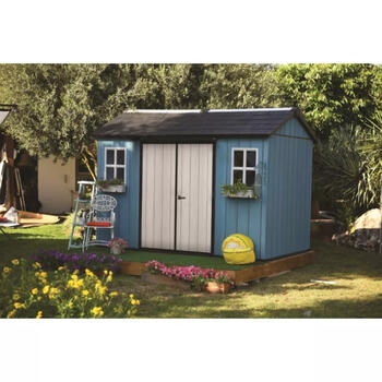 Keter Садовый сарай Oakland 1175 SD 29204172, 350x229x254cm, 215kg, стены DUOTECH, двойные двери, 2 окна (29204172)