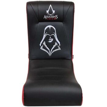 Subsonic Игровое кресло-качалка SA5729-AC1, 80см, 10кг, черный/красный, синтетическая кожа, функция качания (SA5729-AC1)