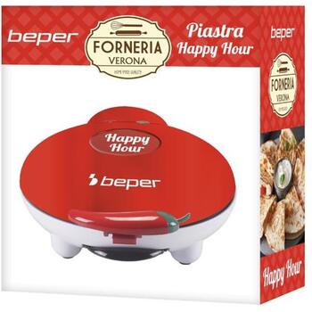Beper Электрический столовый гриль P101CUD600, 900 W, 23.5 см, 28.5x25x12 см, антипригарное, ручное управление (P101CUD600)