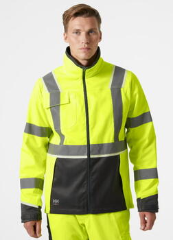 Helly Hansen augstas redzamības jaka 77215_369-L, CL3, dzeltena/melna, L, 76% poliesteris 20% kokvilna 4% elastāns, 245 g/m2 (77215_369-L)